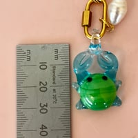 Image 4 of Crab and Pearl Carabiner Paperclip Chain - Gold or Stainless