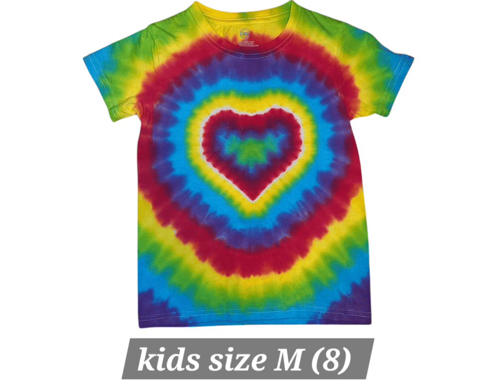Image of Size- M ( 8 ) - Rainbow heart