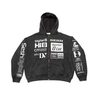 Image 1 of SeshDigital Washed Zip Up Hoodie