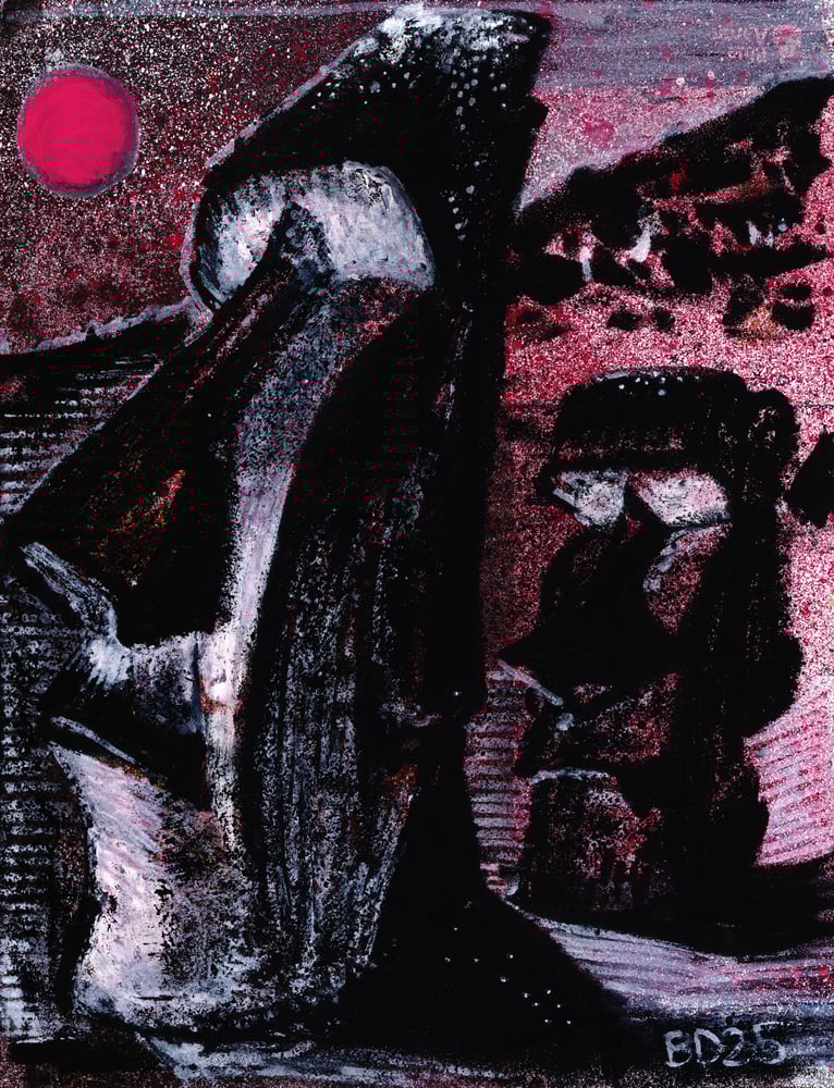 Image of Moai Trash Art