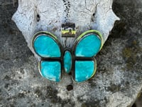 Image 4 of Turquoise Mountain Butterfly Pendant