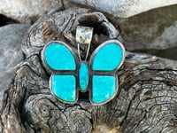 Image 5 of Turquoise Mountain Butterfly Pendant