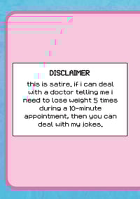Image 2 of i don't talk to thin people. physical zine