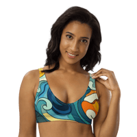 Image 1 of Sunrise Recycled Padded Bikini Top