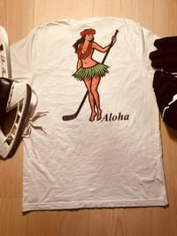 Image 1 of Hockey Hula aloha t-shirt