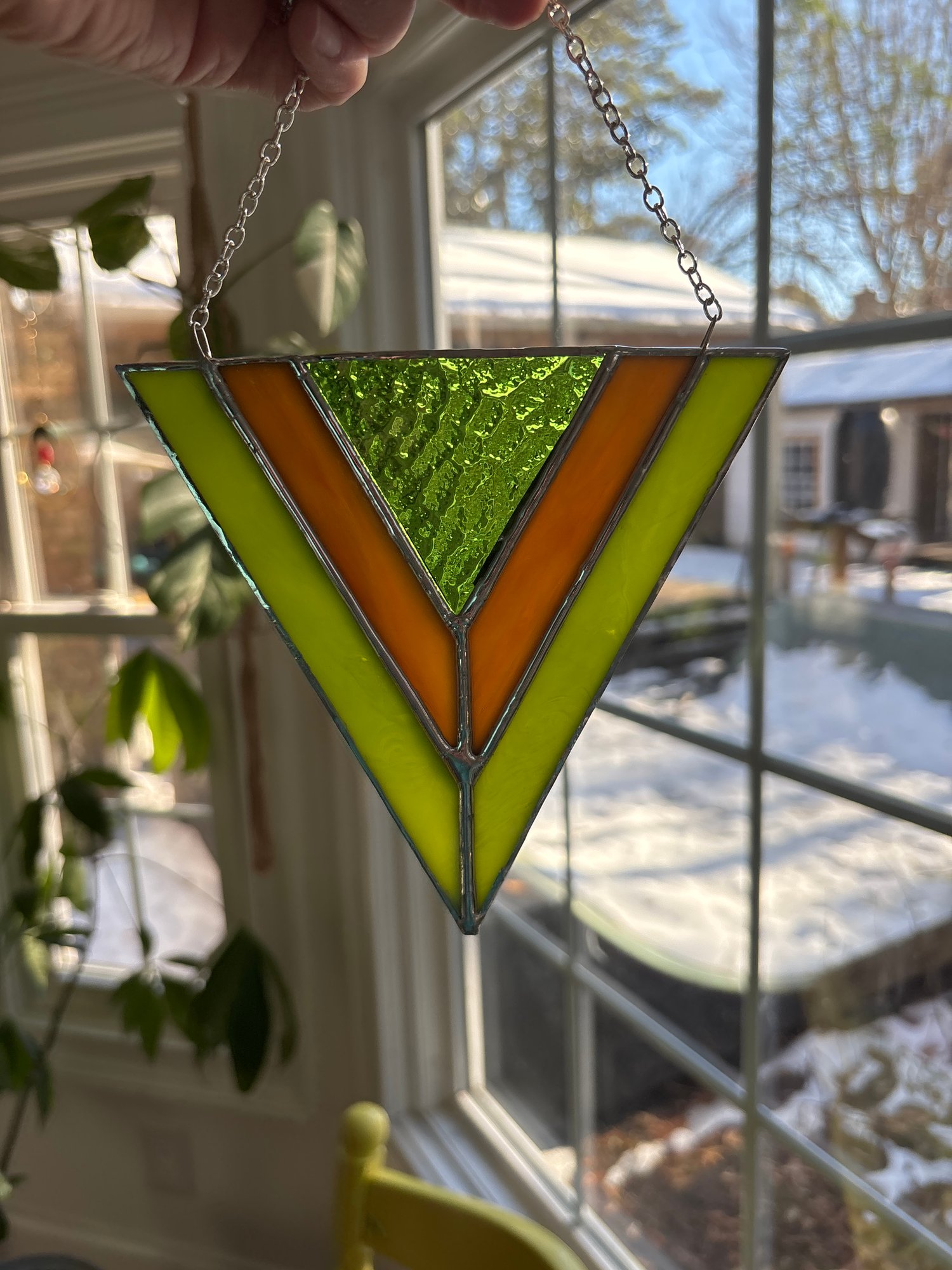 Image of Green Boho Triangle