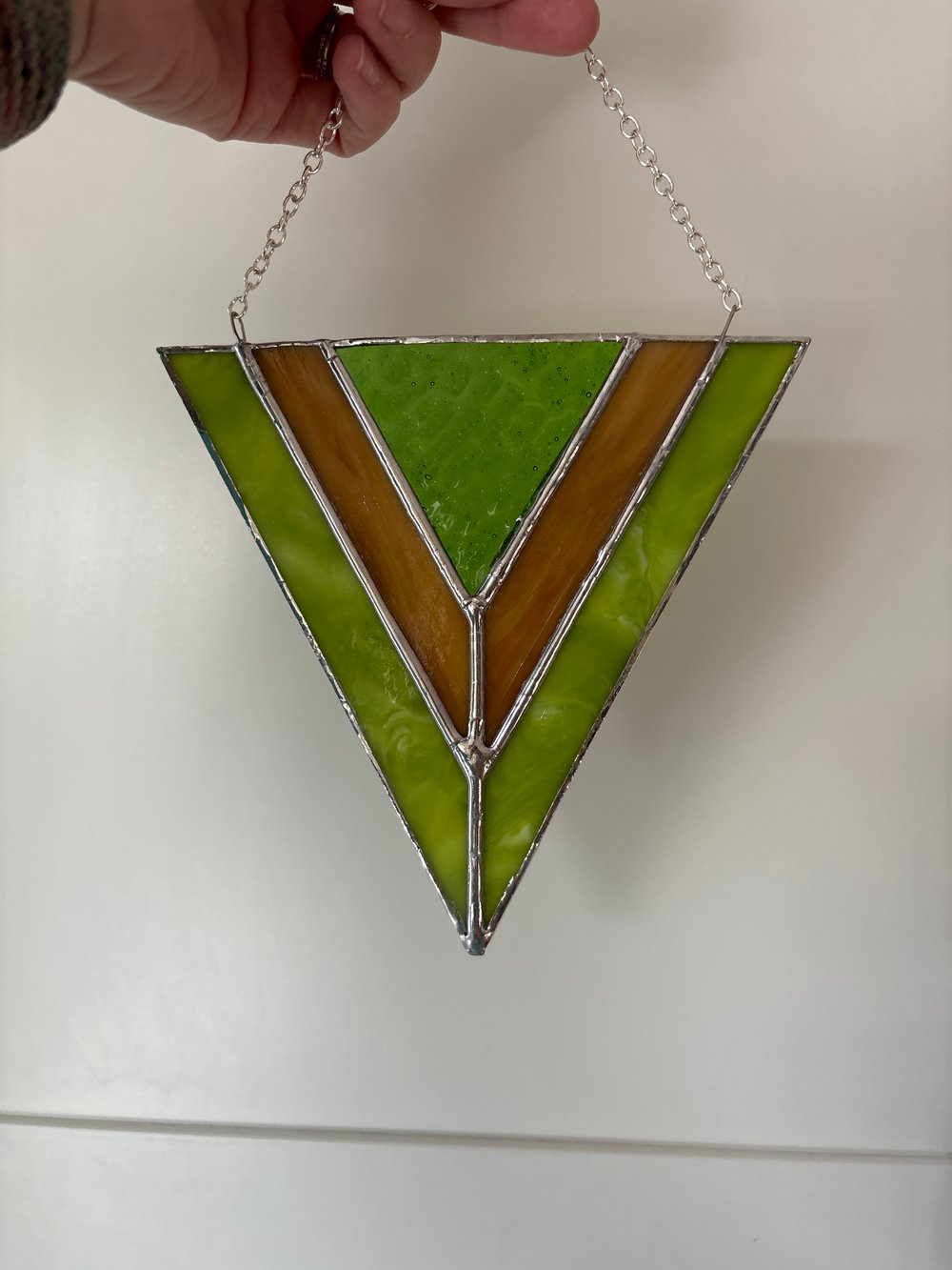 Image of Green Boho Triangle