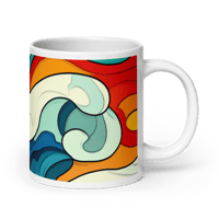 Image 4 of Sunrise White Glossy Mug