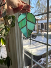 Image 2 of Teal and Green Leaf