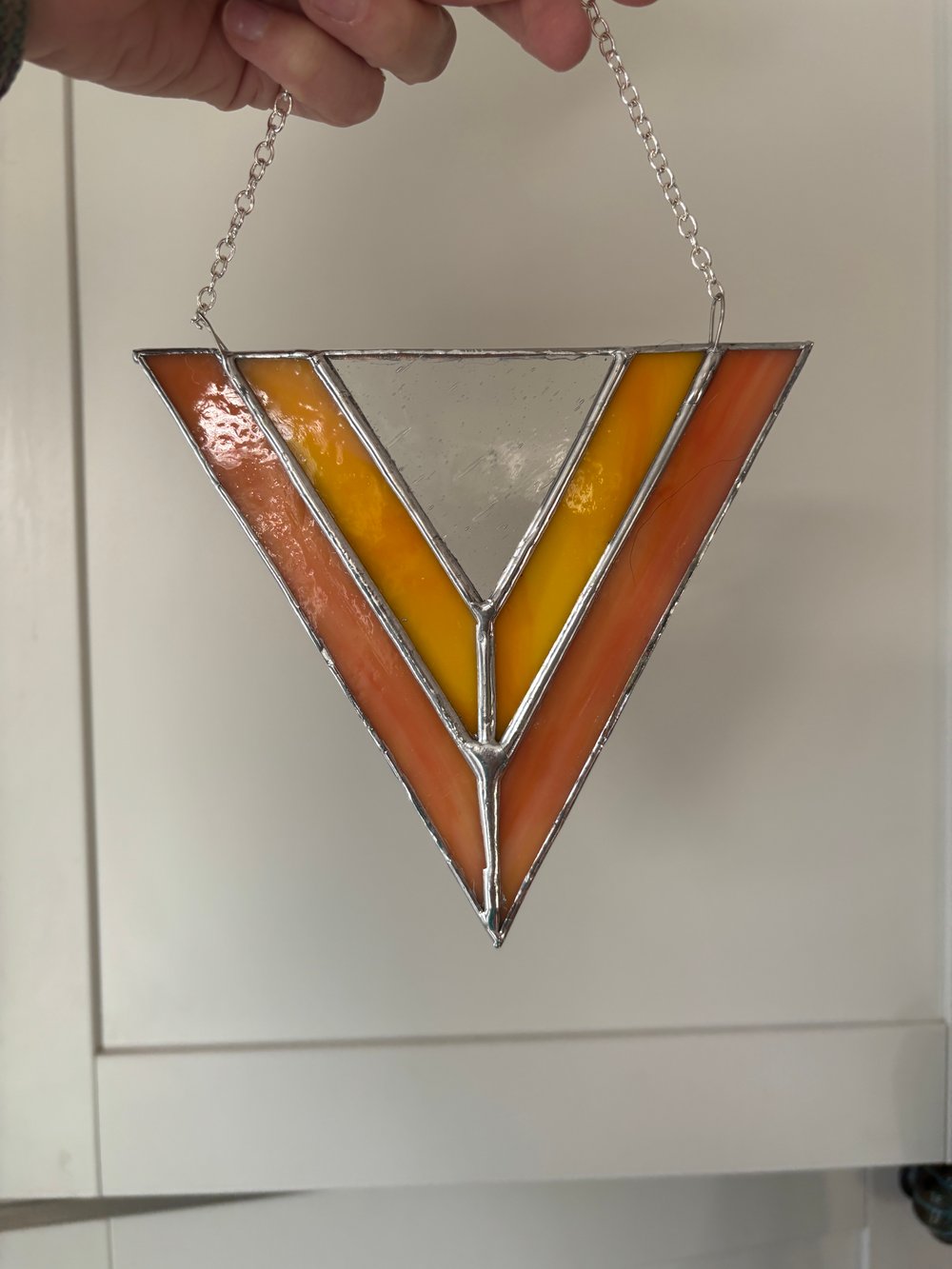 Image of Peach Boho Triangle