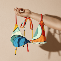 Image 1 of Sunrise Recycled String Bikini Top