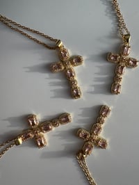 AMORE MIO CROSS NECKLACE|AMORE MINI DROP