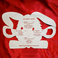 Image 2 of Bunny Rabbit - Angelo's Restaurant Childrens Menu mask (1969) - Concord, New Hampshire