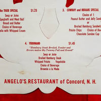 Image 3 of Bunny Rabbit - Angelo's Restaurant Childrens Menu mask (1969) - Concord, New Hampshire