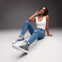 Image 20 of Maritime Women’s High Top Canvas Shoes