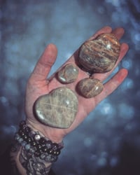 Image 1 of Moonstone pocket hearts