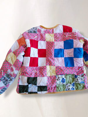 Image of Rainbow Patchwork Quilt Coat - 10 years