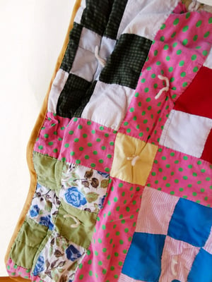 Image of Rainbow Patchwork Quilt Coat - 10 years