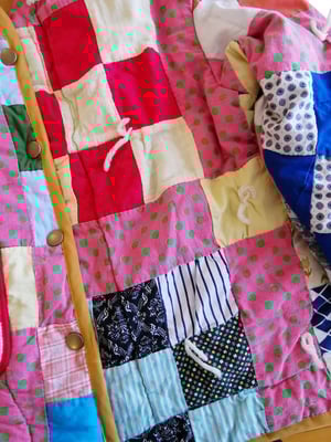 Image of Rainbow Patchwork Quilt Coat - 10 years