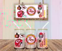 Kansas City Chiefs Football Double Sided Uv Dtf Cup Wrap FB4