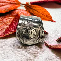 Image 2 of Art Nouveau spiral spoon ring