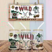 Minnesota Wild Hockey Uv Dtf Wrap    FB93