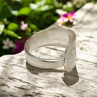 Image 6 of Antique German 1890 Sterling Silver Spiral Spoon Ring