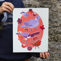 Image 1 of Beaumont Park Birds - Large Screen Print