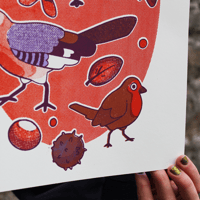 Image 4 of Beaumont Park Birds - Large Screen Print