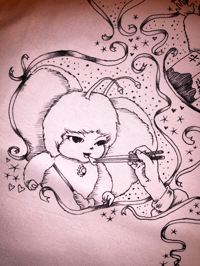 Image 4 of Generic Furry Pink Queen of Ancient Pettiness Hand Drawn Tee