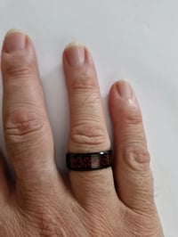 Image 4 of Men's Ring Brand New Black with Ruby Red Size 10