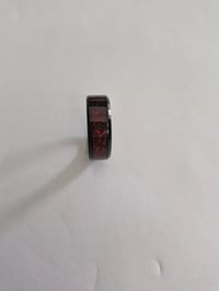 Image 5 of Men's Ring Brand New Black with Ruby Red Size 10