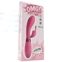 Image 1 of OMG! #SELFIE Silicone Rabbit Vibe in Pink