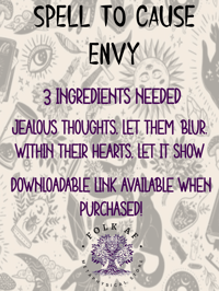 Spell To Cause Envy 