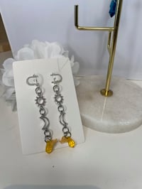 Image 4 of Sun and moon dangle earrings 