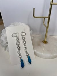 Image 5 of Sun and moon dangle earrings 