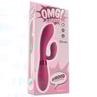Image 1 of OMG! #MOOD Silicone Rabbit Vibe in Pink
