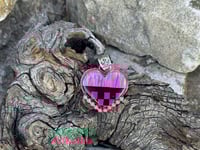 Image 1 of Aroura Opal Intarsia Heart Pendant