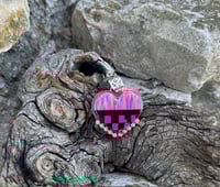 Image 3 of Aroura Opal Intarsia Heart Pendant
