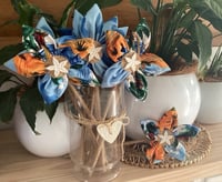 Image 1 of Memory Flowers custom created from a clients loved ones tropcial themed shirt