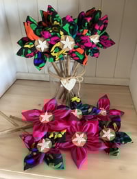 Image 1 of Memory Flowers custom created from a clients loved ones beautiful floral print dress