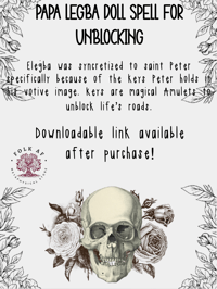 Papa Legba Doll Spell for Unblocking 