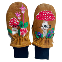 Image 1 of Iridescent Mushroom Mittens