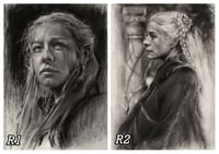 Rhaenyra charcoal print