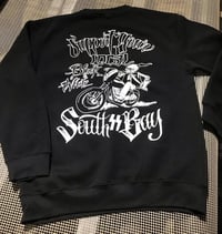 Image 1 of BLACK AND WHITE SUPPORTER CREWNECK