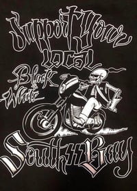 Image 4 of BLACK AND WHITE SUPPORTER CREWNECK