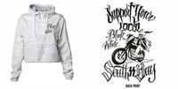 Image 3 of BLACK AND WHITE SUPPORTER WOMANS WINDBREAKER