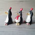 Valentine penguins. Heart up! Hand made pottery Image 2