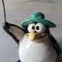 Balloon and green hat penguin.  Image 2