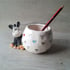 Donkey wonky pot with rainbow hearts. Image 4